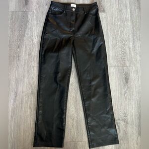 Aritzia WILFRED faux leather pants size 4